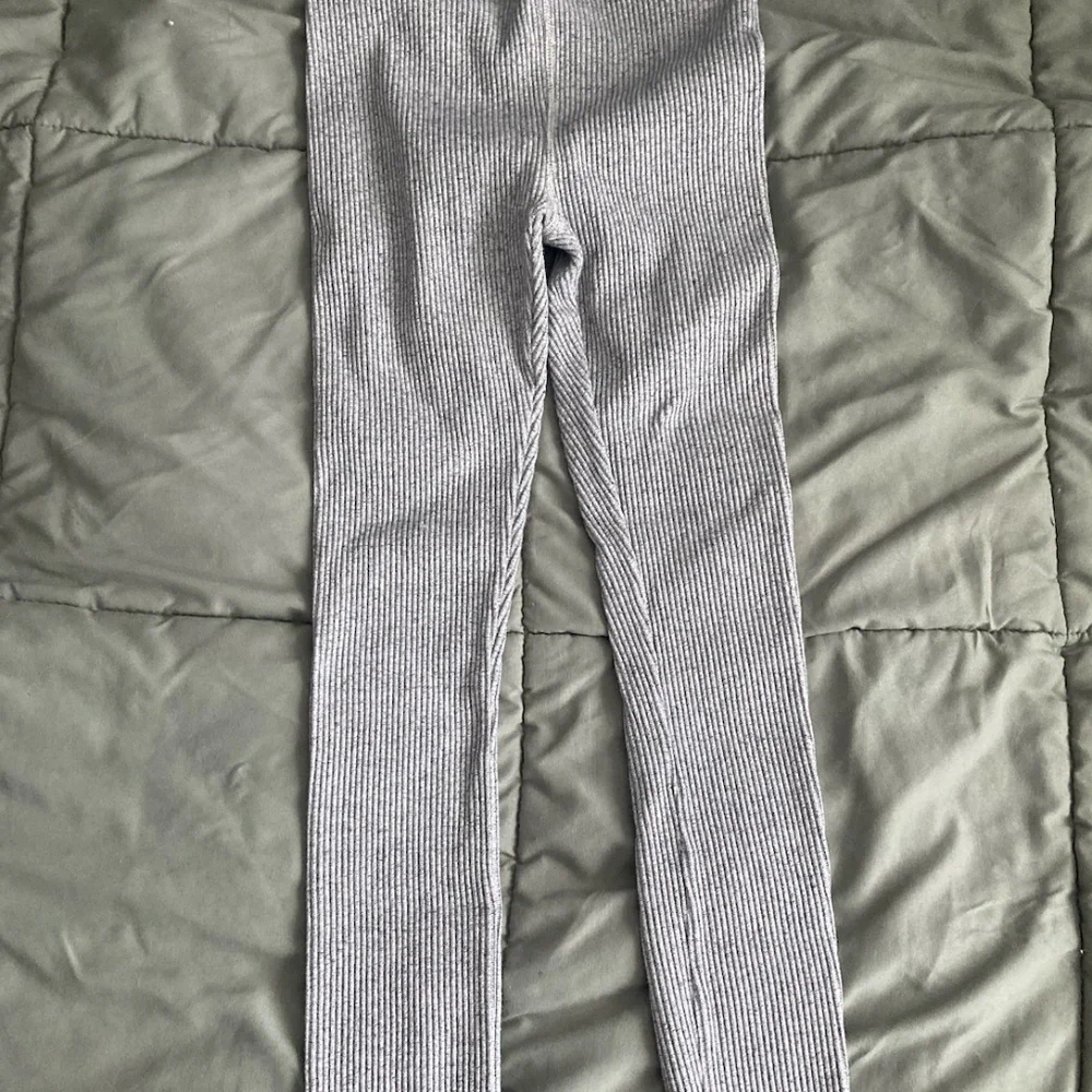 Madewell Gray Ribbed Leggings